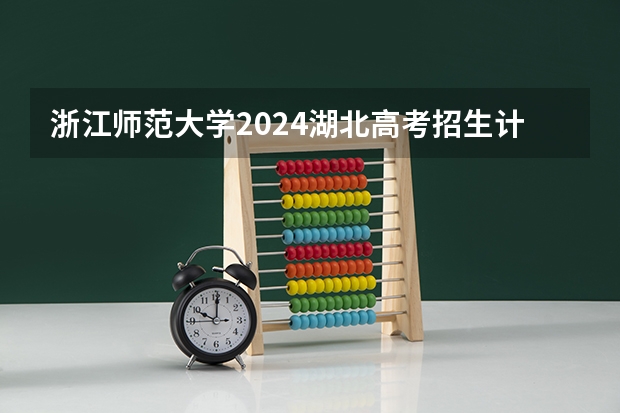 浙江师范大学2024湖北高考招生计划详解