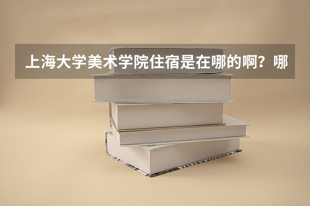 上海大学美术学院住宿是在哪的啊?哪个校区?