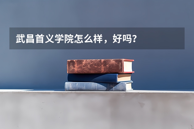 武昌首义学院怎么样，好吗？