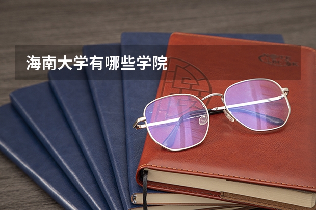 海南大学有哪些学院