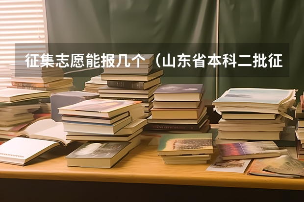 征集志愿能报几个（山东省本科二批征集志愿可以报几个学校？）