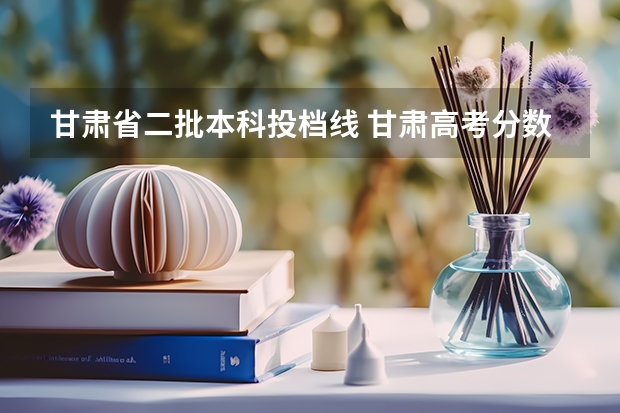 甘肃省二批本科投档线 甘肃高考分数线