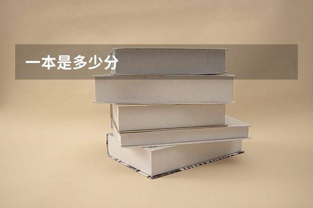 一本是多少分