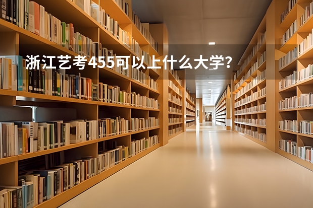 浙江艺考455可以上什么大学?