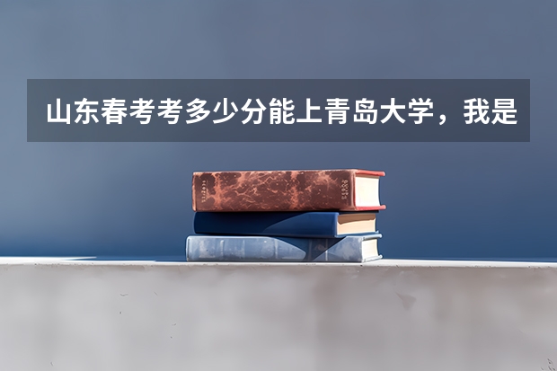 山东春考考多少分能上青岛大学，我是计算机系的，目前学的还不错