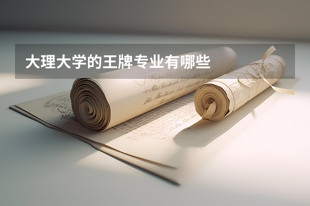 大理大学的王牌专业有哪些