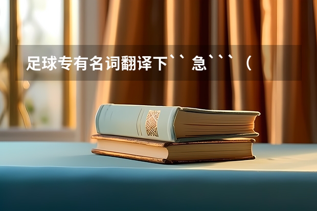 足球专有名词翻译下`` 急```（求贝克汉姆的英文介绍加翻译，适合于初二谢）