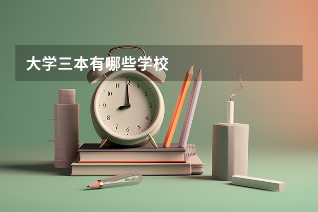 大学三本有哪些学校