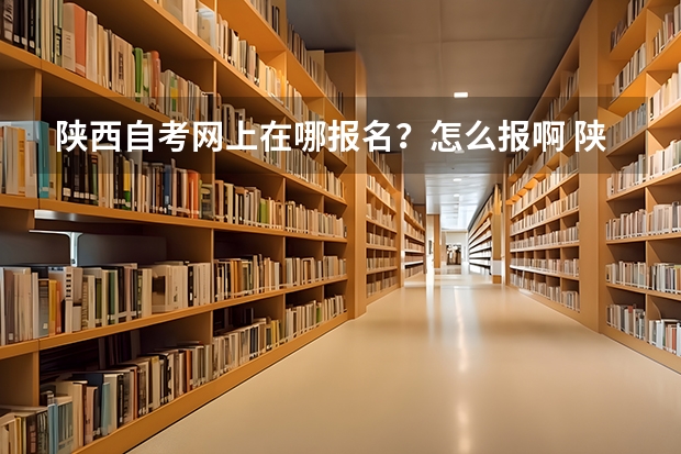 陕西自考网上在哪报名？怎么报啊 陕西自考网站？