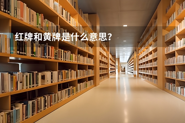 红牌和黄牌是什么意思？