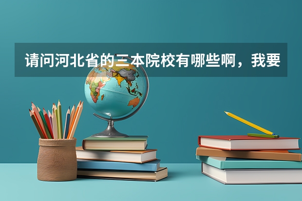 请问河北省的三本院校有哪些啊，我要最全的，谢谢