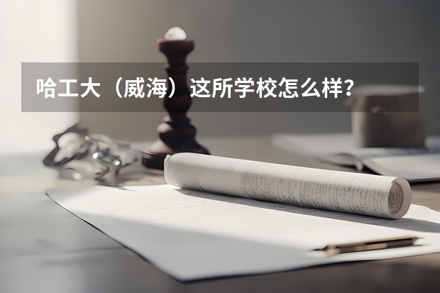 哈工大（威海）这所学校怎么样？