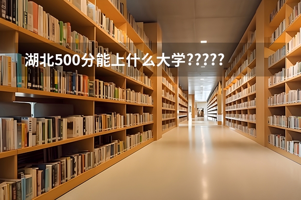 湖北500分能上什么大学??????