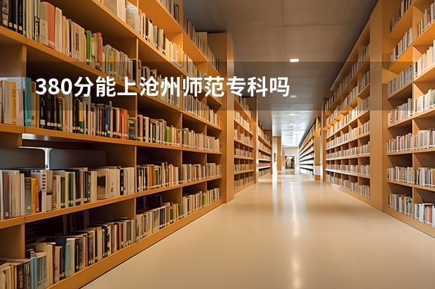 380分能上沧州师范专科吗