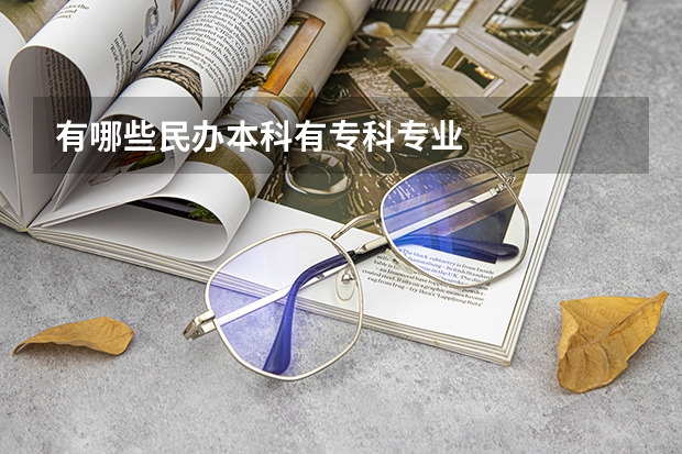 有哪些民办本科有专科专业