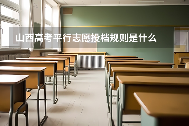 山西高考平行志愿投档规则是什么