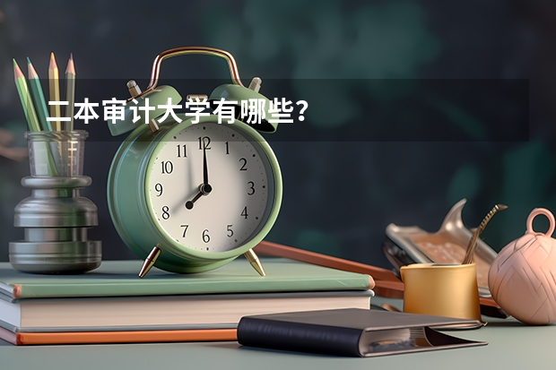 二本审计大学有哪些？