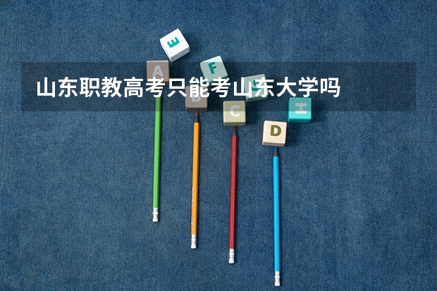山东职教高考只能考山东大学吗