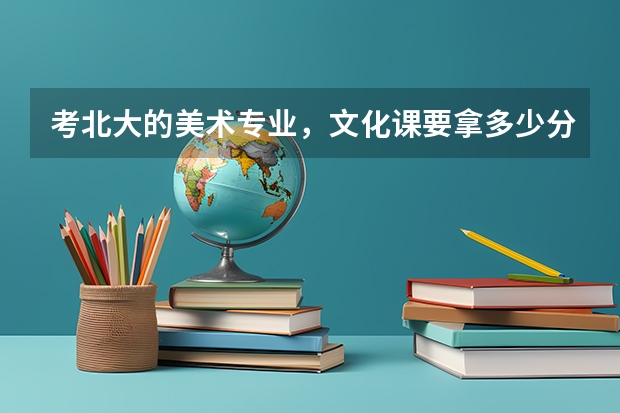 考北大的美术专业，文化课要拿多少分才行