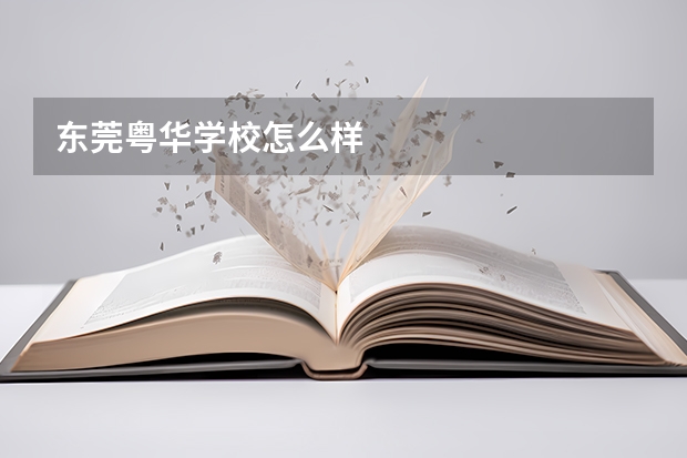 东莞粤华学校怎么样