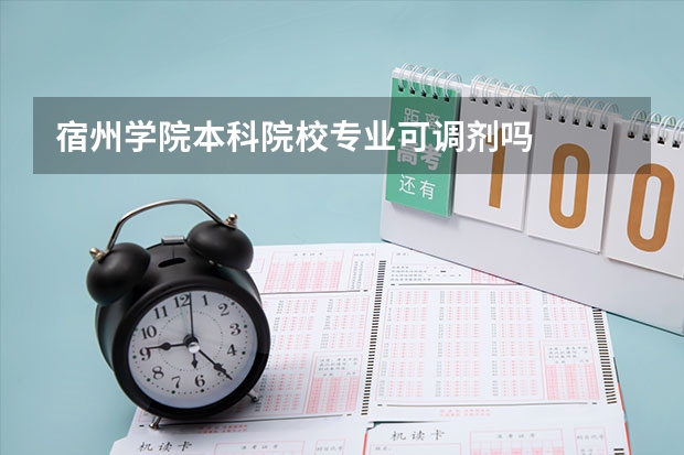 宿州学院本科院校专业可调剂吗