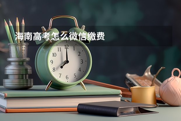 海南高考怎么微信缴费
