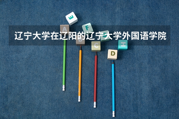 辽宁大学在辽阳的辽宁大学外国语学院整体情况如何
