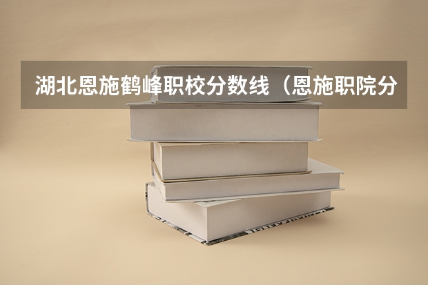 湖北恩施鹤峰职校分数线（恩施职院分数线）