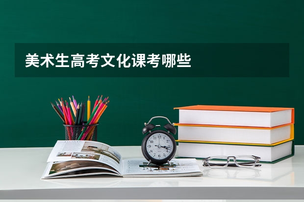 美术生高考文化课考哪些
