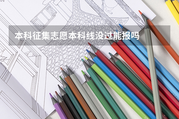 本科征集志愿本科线没过能报吗