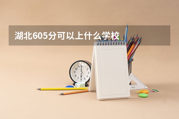 湖北605分可以上什么学校