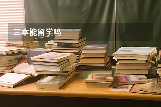 三本能留学吗