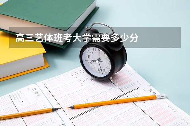 高三艺体班考大学需要多少分