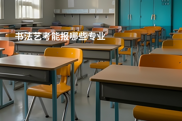 书法艺考能报哪些专业