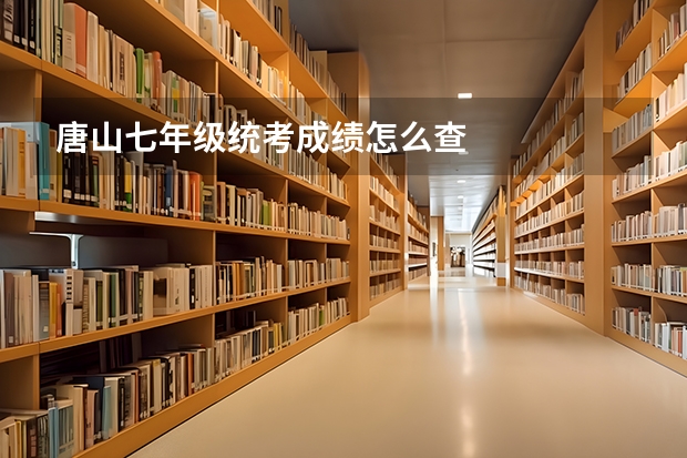 唐山七年级统考成绩怎么查