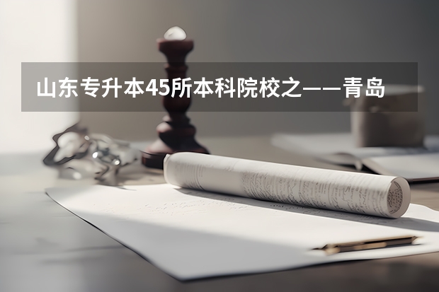 山东专升本45所本科院校之——青岛城市学院 青岛理工大学琴岛学院专科分数线