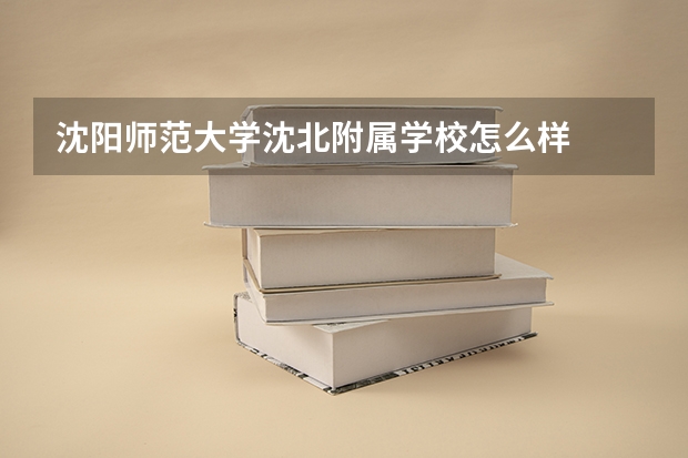 沈阳师范大学沈北附属学校怎么样