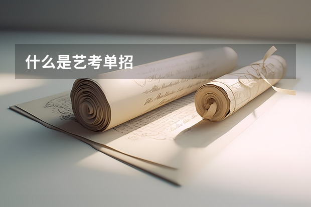 什么是艺考单招