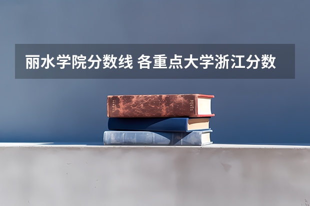 丽水学院分数线 各重点大学浙江分数线