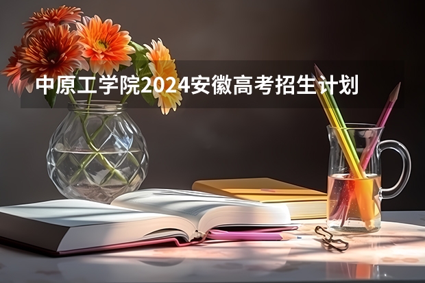 中原工学院2024安徽高考招生计划详解