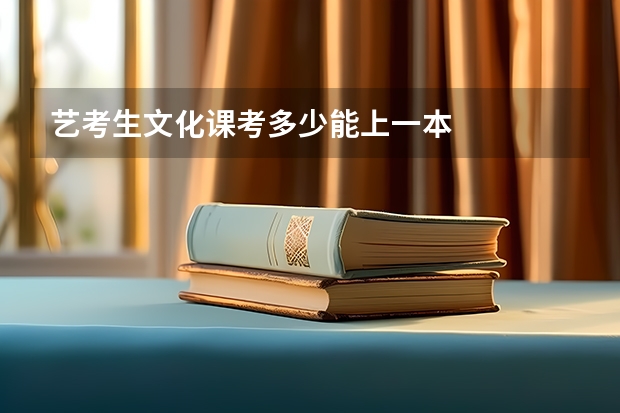 艺考生文化课考多少能上一本