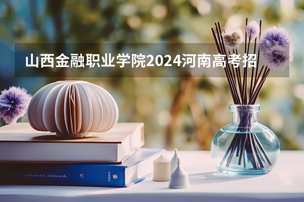 山西金融职业学院2024河南高考招生计划详解