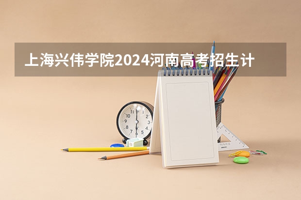 上海兴伟学院2024河南高考招生计划详解