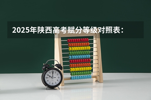 2025年陕西高考赋分等级对照表：含计算公式、规则详解（2025年陕西高考赋分等级对照表：含计算公式、规则详解）