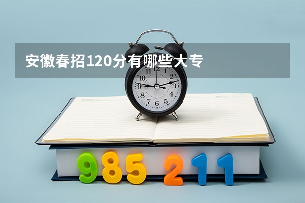 安徽春招120分有哪些大专