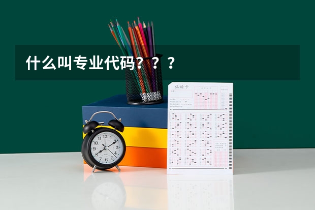 什么叫专业代码？？？
