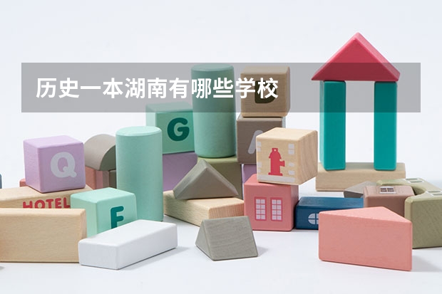 历史一本湖南有哪些学校