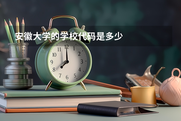 安徽大学的学校代码是多少