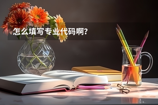 怎么填写专业代码啊？