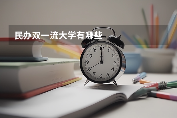 民办双一流大学有哪些